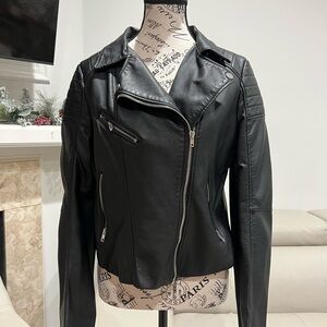 Shinestar Black Leather Jacket